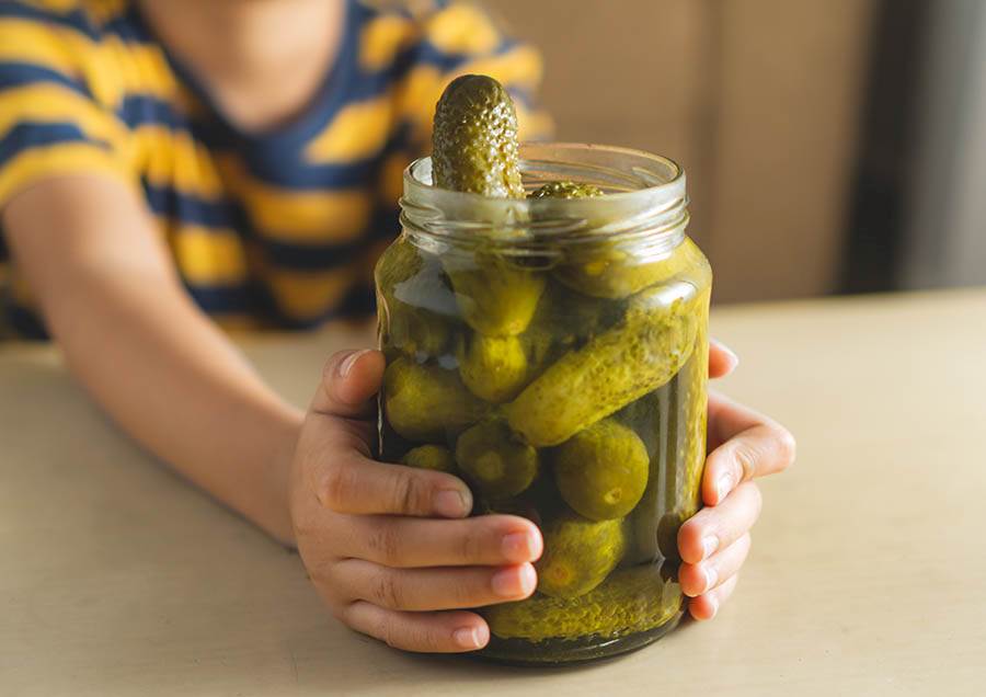 A jar of pickles